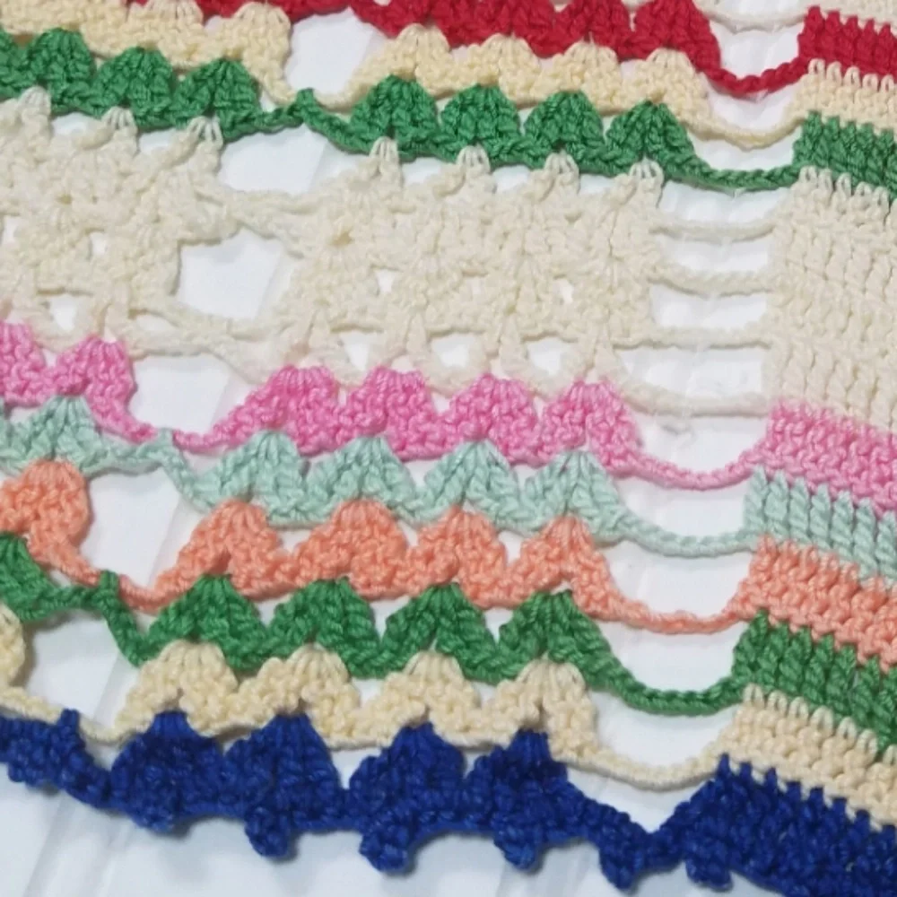 Vintage crocheted apron